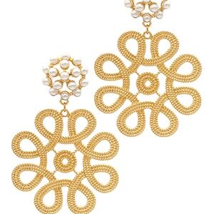 Rope Texture Statement Drop Earrings